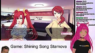 Hey, check Vtuber Lewdneko playing Shining Song Starnova Aki Route! Wow!
