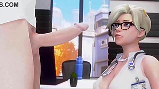 Mercy from Overwatch in HMV PMV Fireflies Steals My Heart