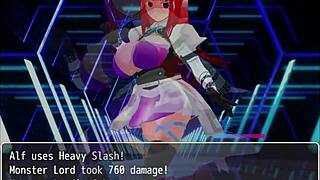 Yo, check Girl B Hero scenes in Part 39, facing Monster Lord 5 with wild hentai action in this anime game!