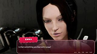 Sex coach introduces hot yoga in game prologue