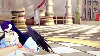 Albedo फैंटेसी सेक्स ओवरलॉर्ड में बिग टिट्स के साथ