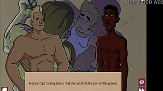 queens brothel part 9 features busty orc queen with big tits and ass getting fucked by monster cock