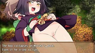 इस हेंटाई गेम में मायोहिगा की लोलिबाबास मिजुहा के साथ वाइल्ड हो जाती हैं सभी एशियन ऐनिमे सीन में