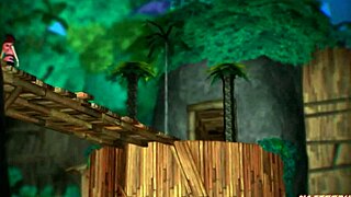 I explore the world of kingdom hearts in this 3d cartoon.