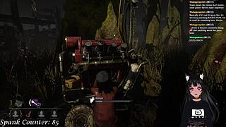 Hey, wanna see Vtuber LewdNeko get spanked while playing DBD? It's wild in part 2 with anime hentai vibes!