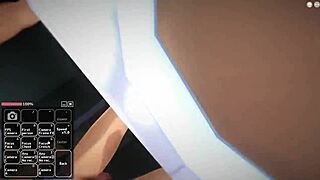 Blonde girl has ultimate fun