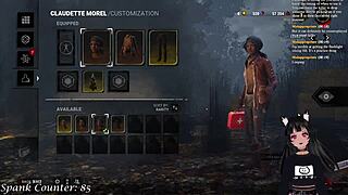 Hey, wanna see Vtuber LewdNeko get spanked while playing DBD? It's wild in part 2 with anime hentai vibes!