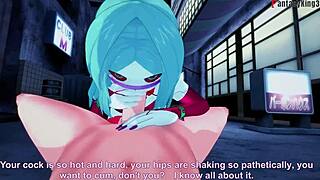 rebecca giving blowjob in night city cyberpunk fantasyking3 full scene