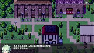 Female knight endures companion attacks in wedding 03.