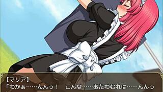 Steamy anime maid and lover