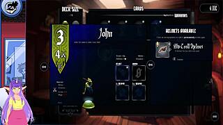 Porn and Cards Uncensored Part 2 with Sexy Brunette Big Tits Hentai Anime Action