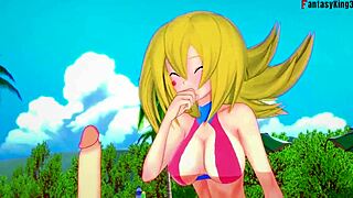 Dark Magician Girl in Bikini Gets Pounded Hard in Yu-Gi-Oh Fantasy