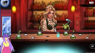 Porn and Cards Uncensored Part 2 with Sexy Brunette Big Tits Hentai Anime Action