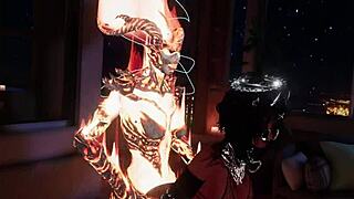 This flaming hot Atronach action in VR is intense.