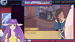 avatar last airbender hentai shows nami's blowjob in four elements trainer bonus. brunette handles that monster cock like a pro.