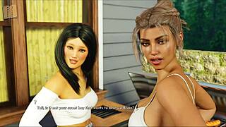 Hentai game with big-breasted babes