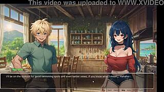 ब्लरिंग वॉल्स एक्सहिबिशनिस्ट गर्लफ्रेंड के साथ हेंटाई गेम एप 4 रोमांस में