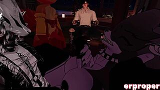 Vrchat Luna Gets Gang Fucked in Hentai Style 😈