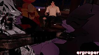 Vrchat Luna Gets Gang Fucked in Hentai Style 😈