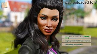 Animated porn game with big tits