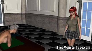 yo, two 3d cartoon babes getting slammed by james bond, so hot! 🔥