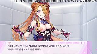 Kaiju Princess Ahki dominates in intense anime hentai gameplay