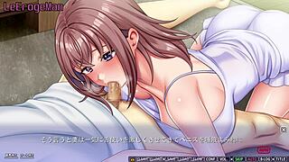 i'm getting into this game couple hentai anime blowjob scene from boku ni dakare aegu tsuma wa hoka no otoko ni dakareta hanashi o tsumugu 2 with yusuke 9