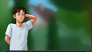 summertime saga episode 120 unfolds with anime game elements BUILDING UP the story in casual vibes