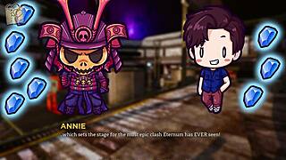 Manga-style visual novel with large chests