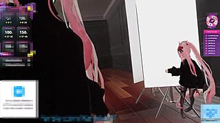 Kanako's tiny boobs and vibrator play