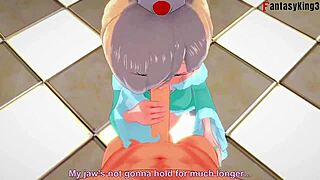 rosalia gets naked for pov fucking hard with ahegao in sword art online super mario hentai