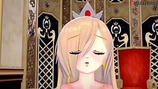 rosalia gets naked for pov fucking hard with ahegao in sword art online super mario hentai