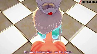 rosalia gets naked for pov fucking hard with ahegao in sword art online super mario hentai