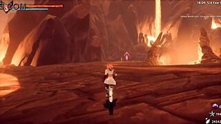 ओह मैन, लेवल 4 गेम में बड़ी टिट्स वाली फीमेल सक्सबस को ब्रीडिंग वाइल्ड हो जाती है कम और अस्स शेकिंग के साथ