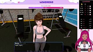 Vtuber Lewdneko dives into Harem Hotel part 15 with steamy maid blowjob action