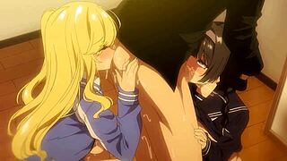 इंचा कपल वाइल्ड सेक्स स्टोरी 1 में गैल्स के साथ ट्रेन करती है! 🔥