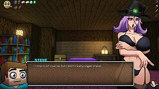 Yo, Hornycraft parody Ep 20 has Creeper Girl's massive tits popping at beach!