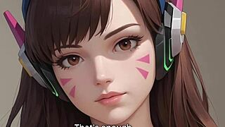 D.va in erotic Overwatch hentai