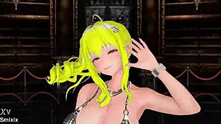 Azur Lane St. Louis Half-Nude Dance in 3D MMD