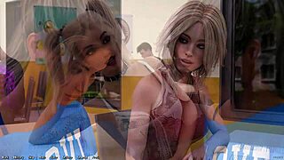 बीइंग अ डिक 145 - बस्टी ब्लॉन्ड मिल्फ जिम एनकाउंटर में डोमिनेट्स