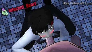 Kobeni POV में sloppy blowjob देती है, उसकी deepthroat skills endlessly loop करती हैं