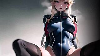 Pierced and fucked by mecha pilots