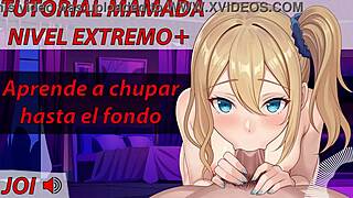 Sissy deepthroats in Joi tutorial