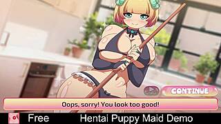 I’m obsessed with this hentai puppy maid demo, so erotic!