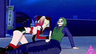 Harley Quinn Hentai Drives Me Wild with Handjob and Cumshot