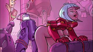 Zero-gravity workout with robot aid