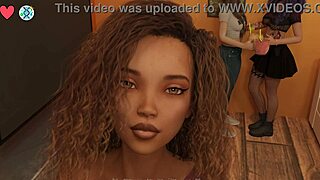 Kissing hot black girl at college party