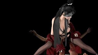 Goddess and Monk in 3D Porn