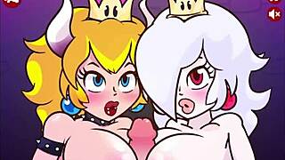 Damn! Bowsette y boosette crave hard cocks in group action
