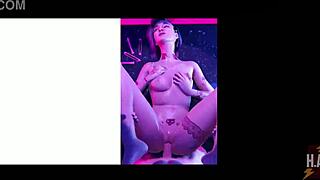 In the ready player one trailer by hypeart, shemale rides big cock doggystyle in hentai compilation